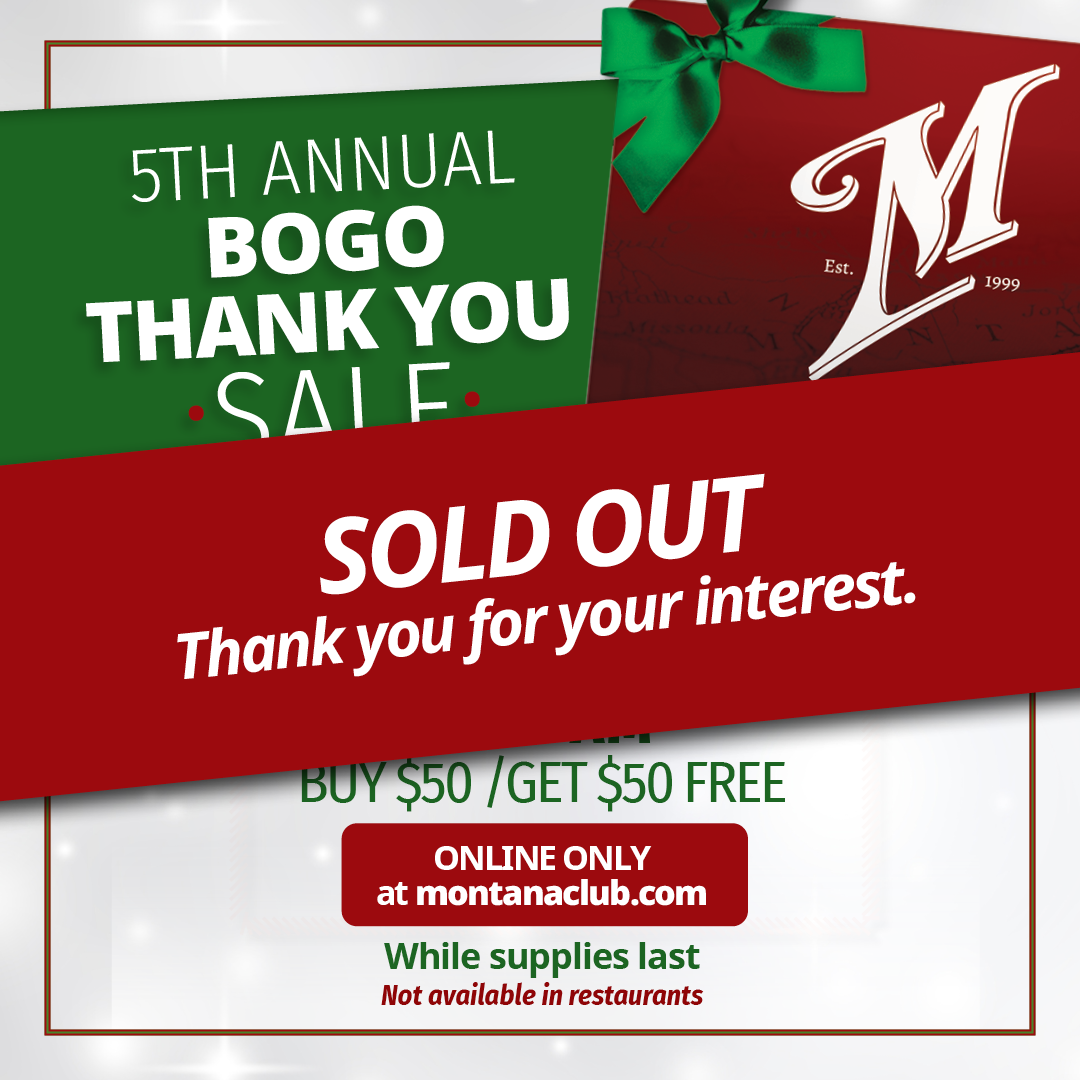 Our Gift Card sale has ended. Thank you for your interest!