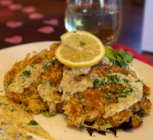 Crab-Cakes-with-Creamy-Garlic-Dijon-Sauce-