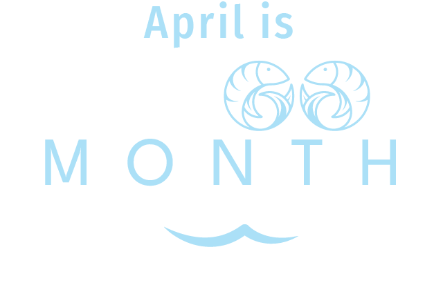 April Seafood Month logo April Seafood Month logo