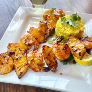 Grilled Fresh Pineapple Shrimp Skewers