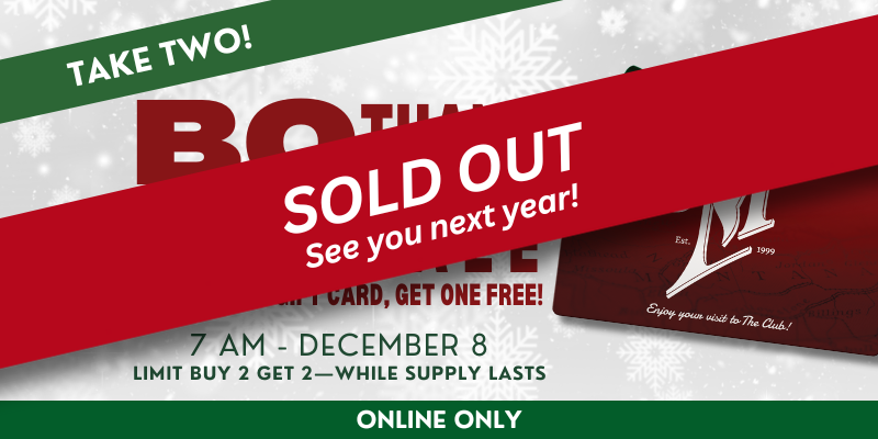 Sold out BOGO Sale 12-8